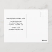 私たちのオフィスはグレーのミニマルなビジネスを動かした ポストカード (裏面)