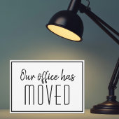 私たちのオフィスはビジネスシンプルの移モダン動を動かした 案内状