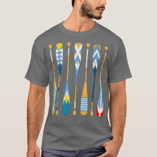 私たちのオールでボートに行くティール(緑がかった色) Tシャツ