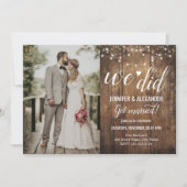 私たちのカジュアルな結婚式の招待状 招待状 (正面)