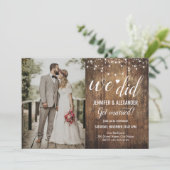 私たちのカジュアルな結婚式の招待状 招待状 (スタンド正面)