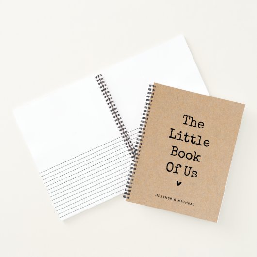 私たちのカップルの愛のジャーナルの小さな本 ノートブック (内部)