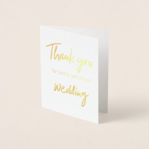 私たちのカードに参加してくれてあ結婚りがとう 箔カード