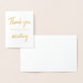 私たちのカードに参加してくれてあ結婚りがとう 箔カード (ディスプレー)