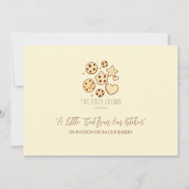 私たちのキッチン（クリーム）から少しトリートメント 招待状