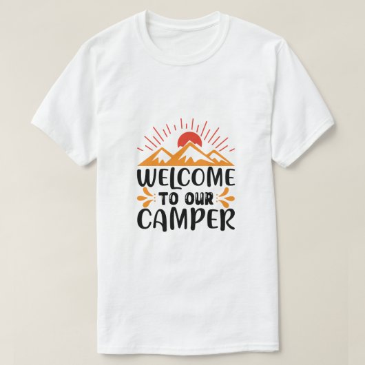 私たちのキャンパーデザインへようこそ Tシャツ (デザイン正面)