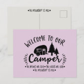 私たちのキャンパー ポストカードへようこそ ポストカード (正面/裏面)