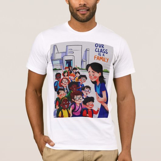 私たちのクラスは家族 Tシャツ (正面)