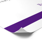 私たちのクラスメートの紫色の懇親会メモリアル ポスター (角)