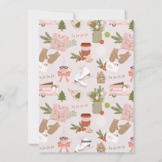 私たちのクリスマスお気に入りのの事物の写真 シーズンカード (裏面)