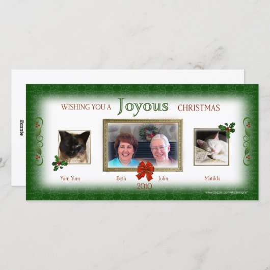 私たちのクリスマスを一緒にフォトカード シーズンカード (正面/裏面)