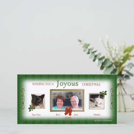 私たちのクリスマスを一緒にフォトカード シーズンカード (スタンド正面)