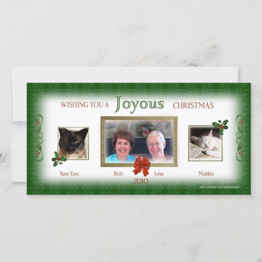 私たちのクリスマスを一緒にフォトカード シーズンカード (正面)