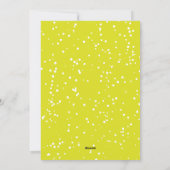 私たちのクリスマススタースタイリッシュベビーフォトモダン誕生 シーズンカード (裏面)