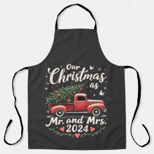 私たちのクリスマス as Mr & Mrs 2024 おそろいカップルグッズ エプロン