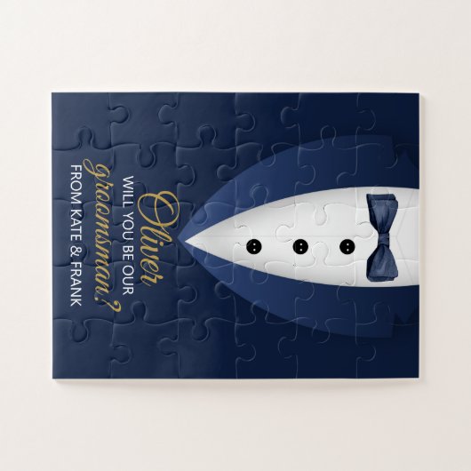 私たちのグロムスマンのカスタム結婚式の提案になる ジグソーパズル (横)