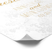 私たちのゲストブックのサインをどうぞ ポスター (角)