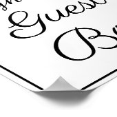 私たちのゲストブックのサインをどうぞ ポスター (角)