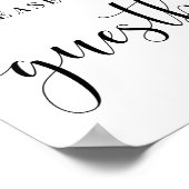 私たちのゲストブックのポスタ結婚ーにサインして ポスター (角)