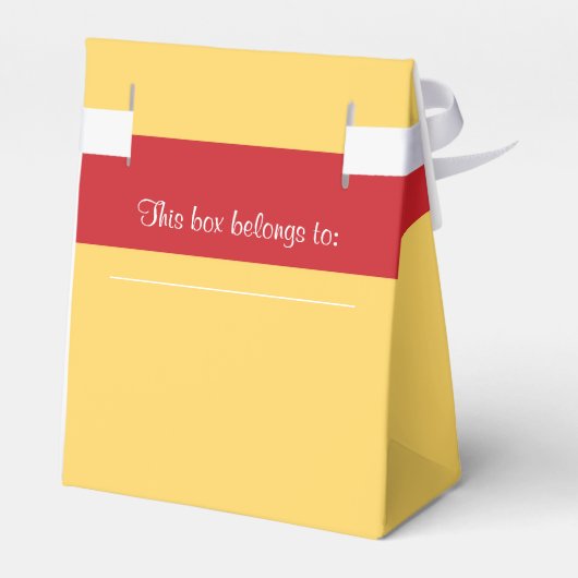 私たちのゲストレッドローズバースデーパーティーのお願いボックス フェイバーボックス (裏面サイド)