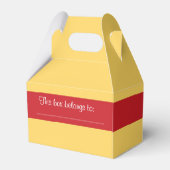 私たちのゲストレッドローズバースデーパーティーのお願いボックス フェイバーボックス (裏面サイド)