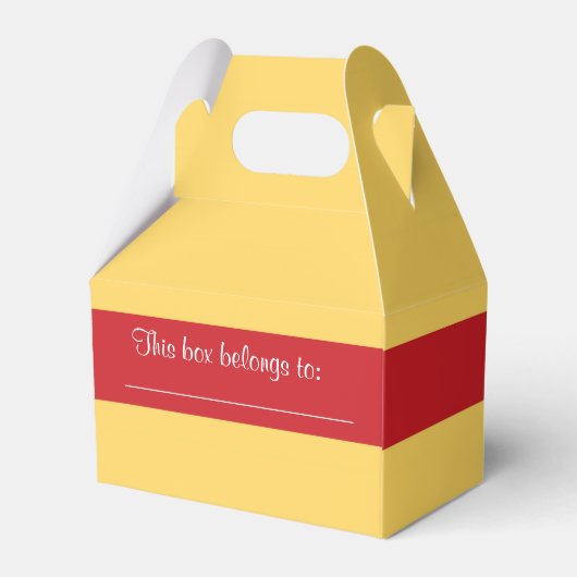 私たちのゲストレッドローズバースデーパーティーのお願いボックス フェイバーボックス (裏面サイド)