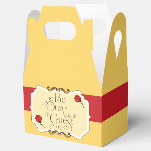 私たちのゲストレッドローズバースデーパーティーのお願いボックス フェイバーボックス (オープン)