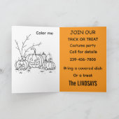 私たちのコスチュームパーティーに参加して オリジナルにしよう カード (内部)