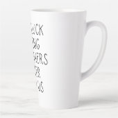 私たちのコーヒーより良い同僚を見つける幸運 カフェラテマグ (右)