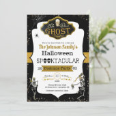 私たちのゴーストダンシングスケルトンのコスチュームパーティー 招待状 (スタンド正面)