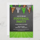 私たちのサッカーパーティの招待状で大きなスコア! 招待状 (正面)