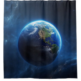 私たちのサファイアホーム宇宙 シャワーカーテン