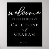 私たちのシック結婚なミニマリストブラックへようこそ ポスター (正面)