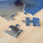 私たちのシベリアハスキー私たちの家族ペットジグソーパズル ジグソーパズル (側面)