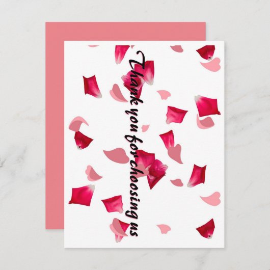 私たちのショッピングカードを選んでありがとう サンキューカード (正面/裏面)