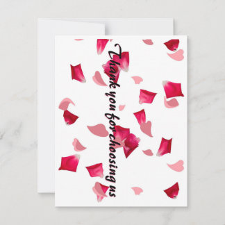 私たちのショッピングカードを選んでありがとう サンキューカード