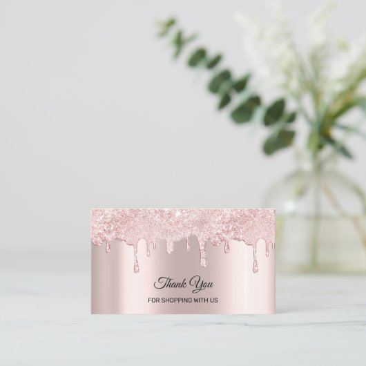 私たちのショッピングドリンクをありがとう 名刺 (スタンド正面)