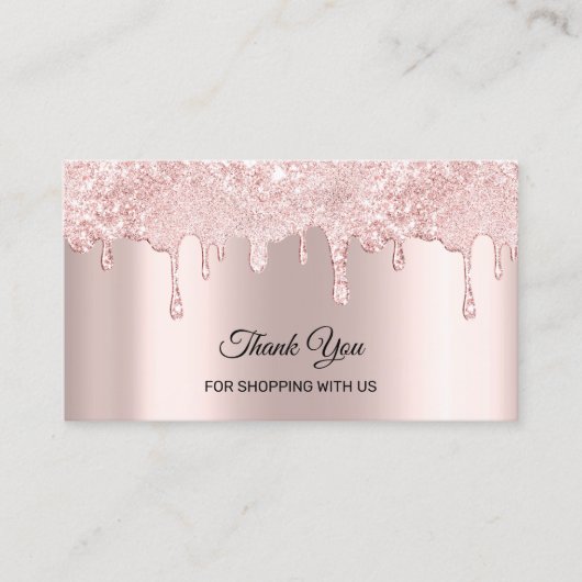 私たちのショッピングドリンクをありがとう 名刺 (正面)