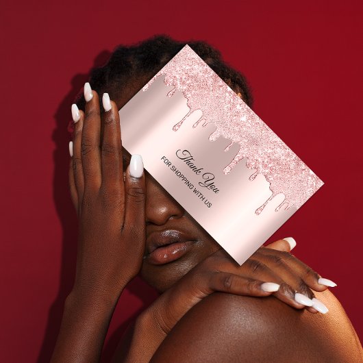 私たちのショッピングドリンクをありがとう 名刺