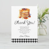 私たちのショートスタックパンケーキブレックファーストバースデーパーティー サンキューカード (スタンド正面)