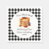 私たちのショートスタックパンケーキブレックファーストバースデーパーティー スタンダードカクテルナプキン (正面)