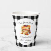 私たちのショートスタックパンケーキブレックファーストバースデーパーティー 紙コップ (裏面)