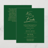 私たちのシンプルな結婚式　スペイン風 結婚式のご案内 (正面/裏面)