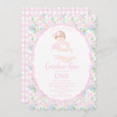 私たちのスイートドール プレッピー グランミレニアル フラワーズ 招待状 (正面/裏面)