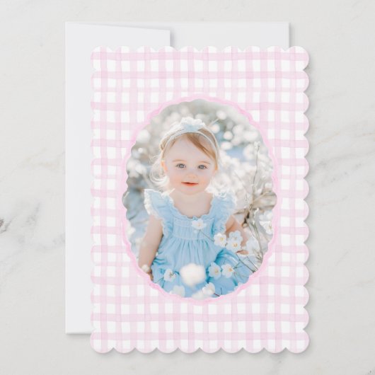 私たちのスウィートドール プレッピー グランミレニアル フラワーリング 招待状 (裏面)