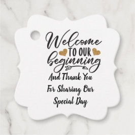 私たちのスタートにようこそ フェイバータグ