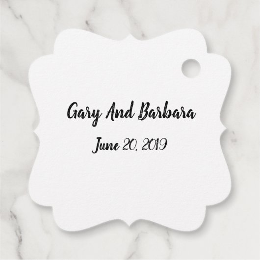 私たちのスタートにようこそ フェイバータグ (裏面)