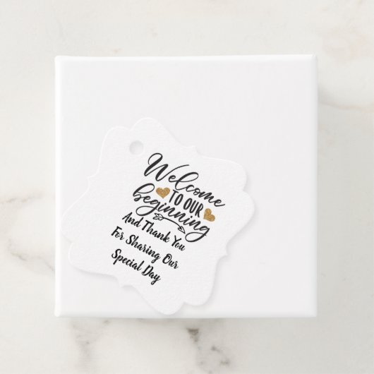 私たちのスタートにようこそ フェイバータグ (インサイチュ)