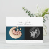 私たちのスターベビーフォトコラージュ誕生 案内状 (スタンド正面)