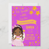 私たちのスター誕生日招待状カード (正面)